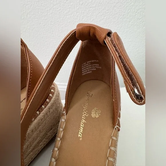 Espadrilles TOMMY BAHAMA Mini Mayla Cognac Back
Strap Velcro strap - Size 7.5M - Picture 6 of 7